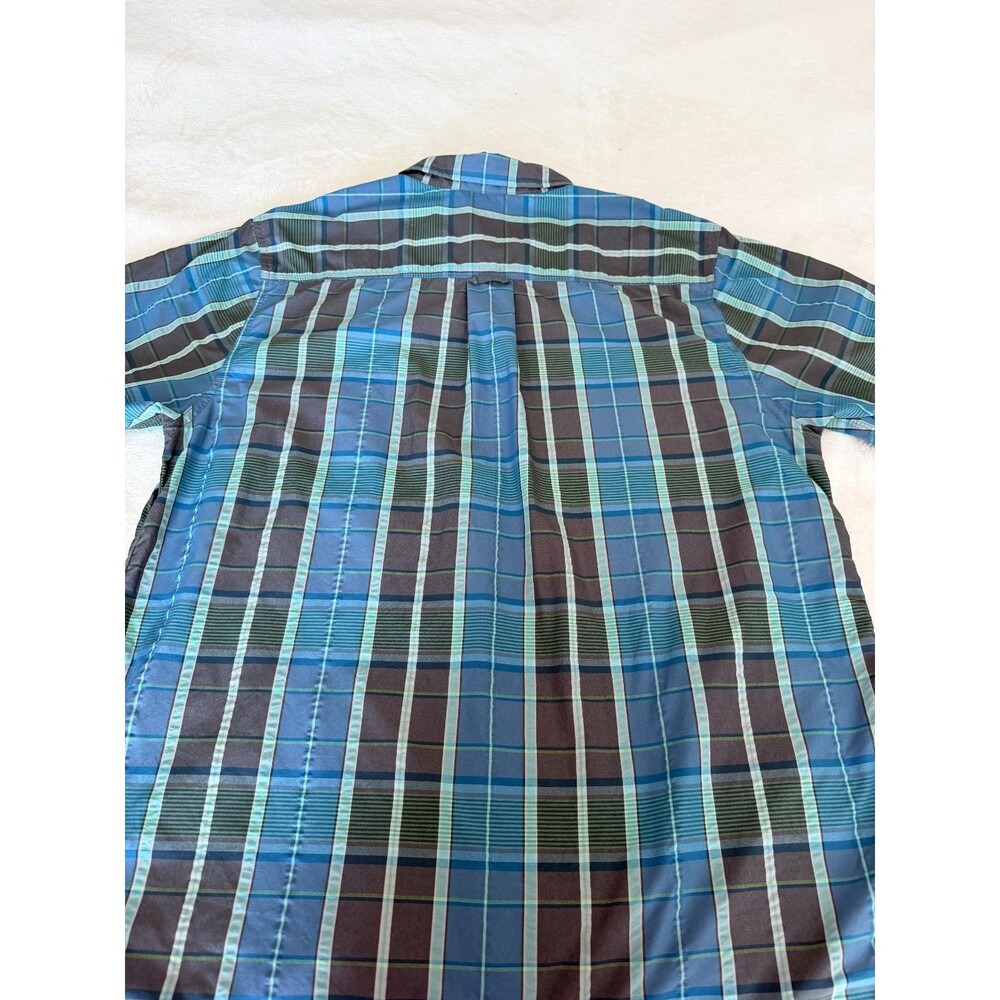 The North Face Men's Plaid Short Sleeve Shirt Blue Size XL Regular Fit Hiking - Picture 6 of 8
